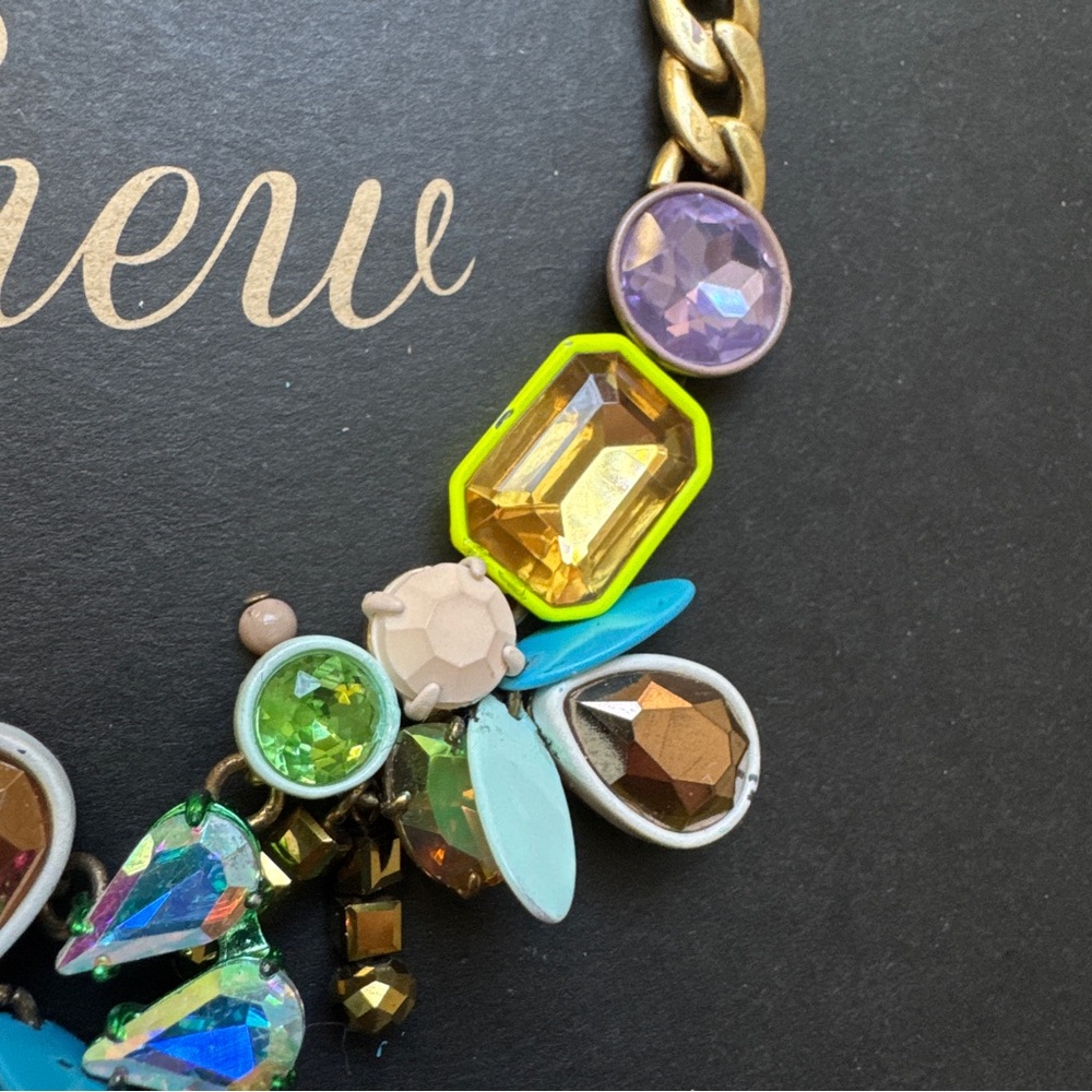 🌱 J. Crew Crystal Statement necklace - Brulee necklace - Picture 6 of 9
